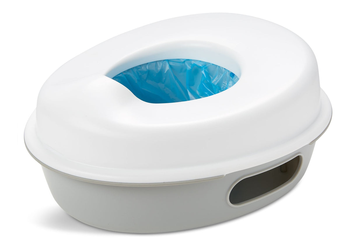 Skip Hop Go Time 3-in-1 Potty Training Toilet, White, Ages 18m+