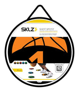 SKLZ Shot Spotz Indoor/Outdoor Numbered Basketball Training Markers with Digital Timer
