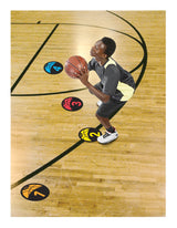 SKLZ Shot Spotz Indoor/Outdoor Numbered Basketball Training Markers with Digital Timer image 4