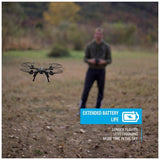Sky Rider X-11 Stratosphere Quadcopter Drone with Wi-Fi Camera, Black image 6