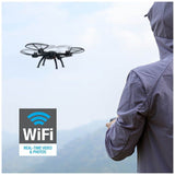 Sky Rider X-11 Stratosphere Quadcopter Drone with Wi-Fi Camera, Black image 7