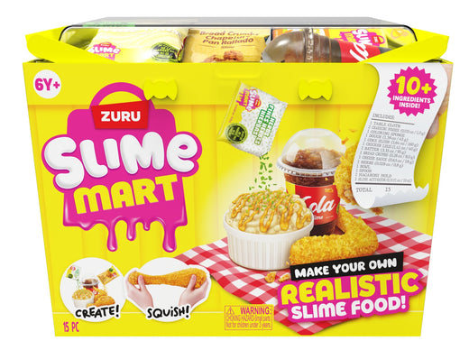 Slime Mart Small Shopping Basket, Series 2, Fast Food, Yellow