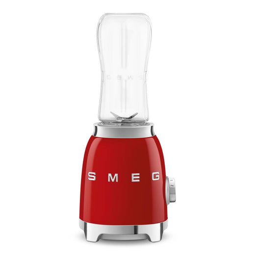 SMEG 300W Stainless Steel Personal Jar Blender, Red