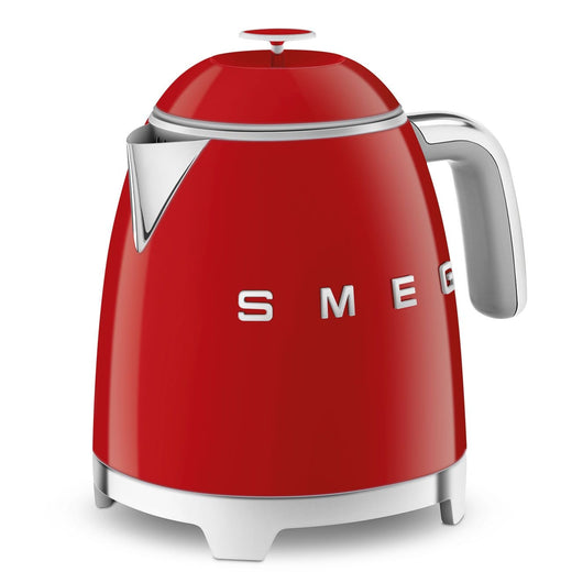 Smeg 50's 1400W Retro Style Electric Mini Countertop Kettle with Cordless Base, Red, 0.8-L