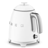 Smeg 50's 1400W Retro Style Electric Mini Countertop Kettle with Cordless Base, White, 0.8-L image 2