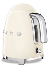 Smeg 50s Retro Style Fix Temperature Countertop Kettle, 1400W, 1.7-L, Cream image 3