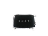Smeg 50's Retro Style Wide Slot Pop Up Electric Toaster with 6 Settings, 2-Slice, Black image 3