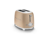 Smeg 50's Retro Style Wide Slot Pop Up Electric Toaster with 6 Settings, 2-Slice, Champagne image 3