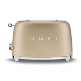 Smeg 50's Retro Style Wide Slot Pop Up Electric Toaster with 6 Settings, 2-Slice, Champagne image 5