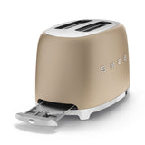Smeg 50's Retro Style Wide Slot Pop Up Electric Toaster with 6 Settings, 2-Slice, Champagne image 8