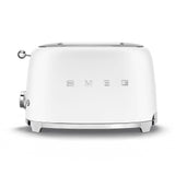 Smeg 50's Retro Style Wide Slot Pop Up Electric Toaster with 6 Settings, 2-Slice, Matte White image 5