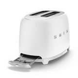 Smeg 50's Retro Style Wide Slot Pop Up Electric Toaster with 6 Settings, 2-Slice, Matte White image 8