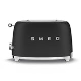 Smeg 50's Retro Style Wide Slot Pop Up Electric Toaster with 6 Settings, 2-Slices, Matte Black image 6