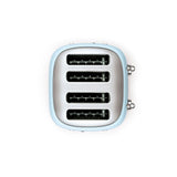Smeg 50s Retro Style Wide Slot Pop-up Toaster, 4-Slice, Pastel Blue image 5