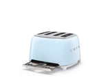 Smeg 50s Retro Style Wide Slot Pop-up Toaster, 4-Slice, Pastel Blue image 6