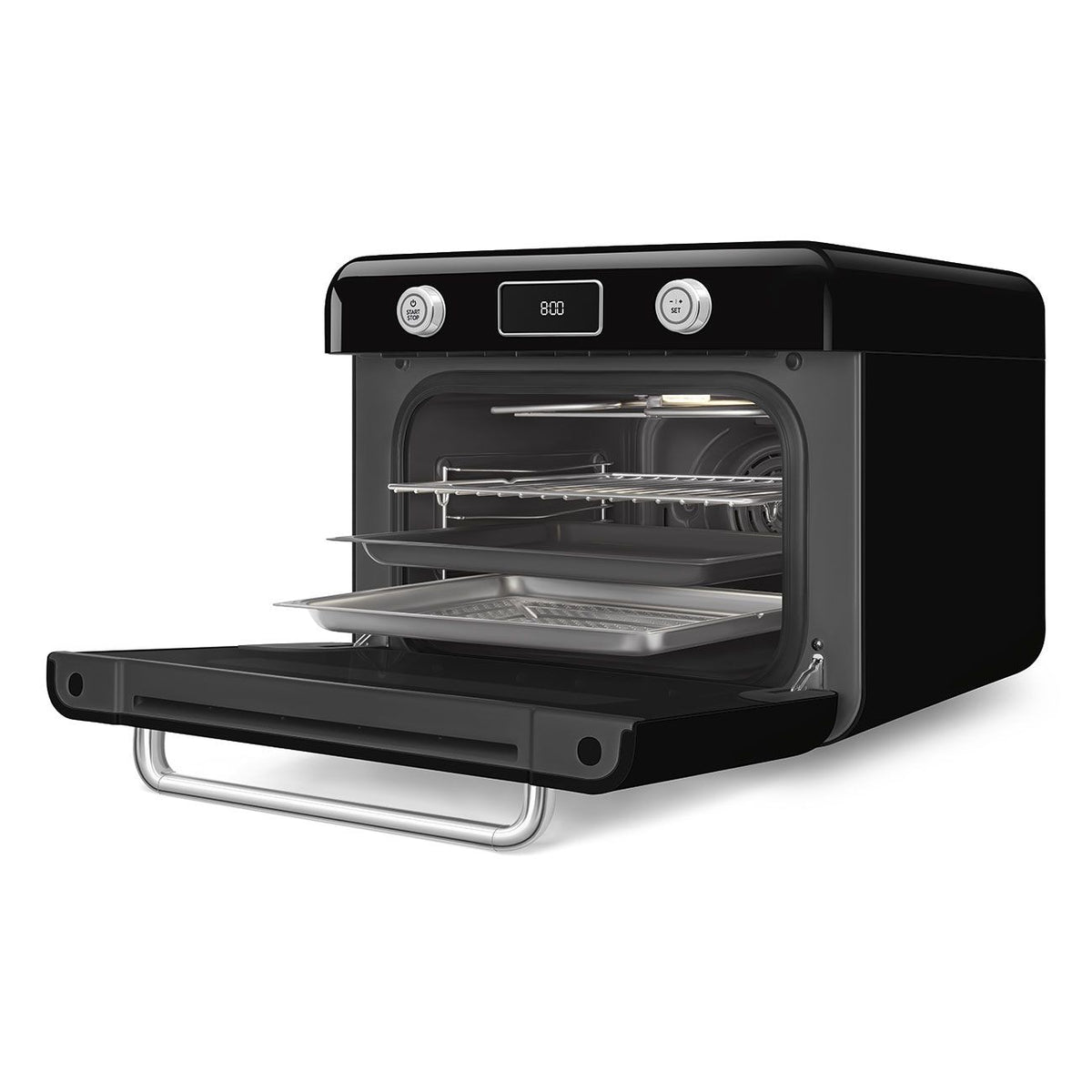 SMEG Combi Multifunction Steam Oven with Airfry, Black