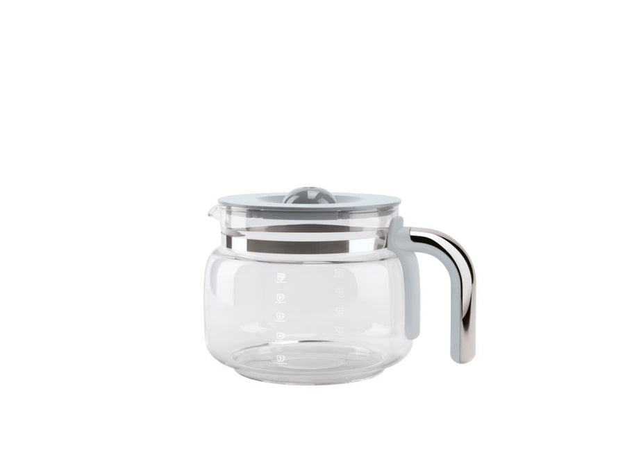 SMEG Glass Carafe with Plastic Handle and Lid, 10-Cup