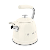 SMEG Traditional Stove Top Whistling Kettle, Cream, 2.3-L