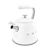 SMEG Traditional Stove Top Whistling Kettle, White, 2.3-L image 2