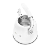 SMEG Traditional Stove Top Whistling Kettle, White, 2.3-L image 7