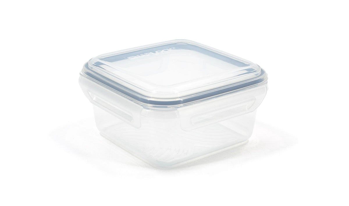 Snaplock Clear Rectangular Clear Food Storage Container with Lid, Nestable, 1.1-L