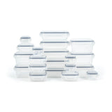 SnapLock Plastic Food Storage Container Set with Airtight Seal, 20 Count