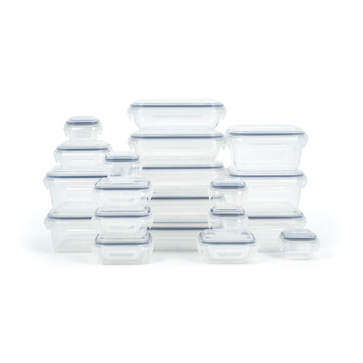 SnapLock Plastic Food Storage Container Set with Airtight Seal, 20 Count