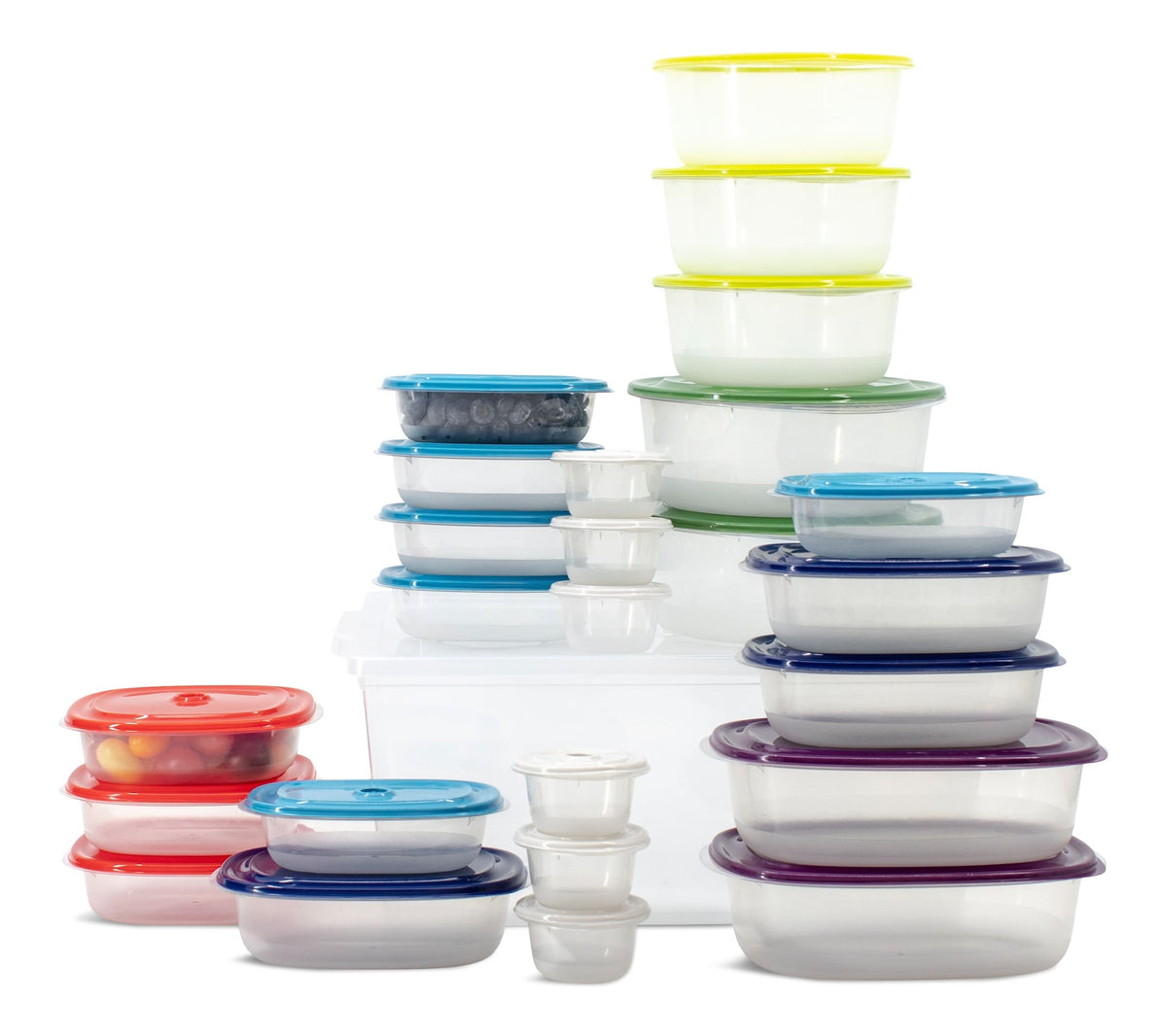 Snaptop Polypropylene Food Storage Container Set with Lids, 26 Count
