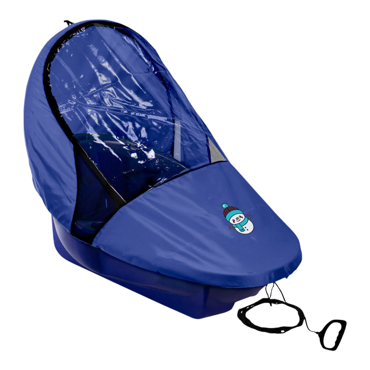 Snocruzer Covered Baby Sled/Toboggan for Ages 12-36 Months, Blue