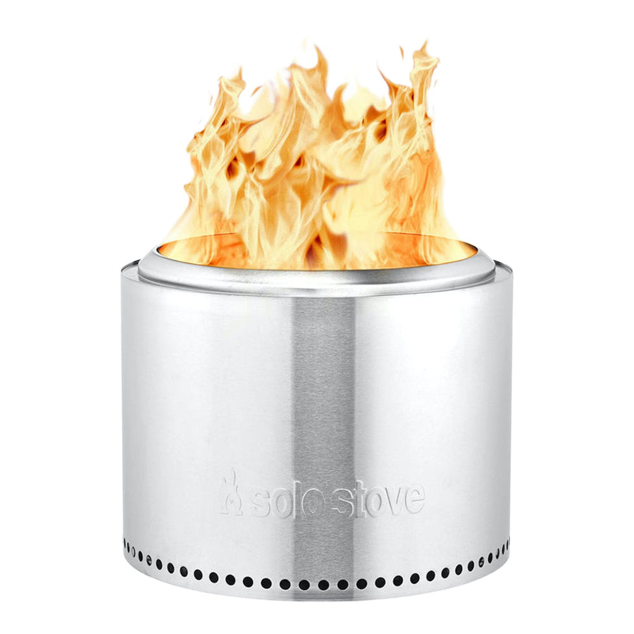 Solo Stove Stainless Steel Smokeless Bonfire Fire Pit with Removable Ash Pan, 19.5 x 14-in