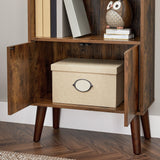 Songmics Home 3-Tier Rustic Brown Retro Cabinet with Steel Frame image 3