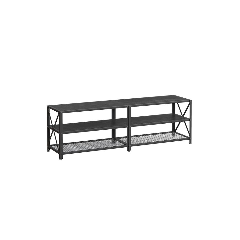 Songmics Home 70-in 3-Tier Industrial Black TV Stand