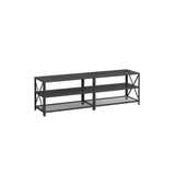 Songmics Home 70-in 3-Tier Industrial Black TV Stand