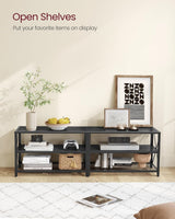 Songmics Home 70-in 3-Tier Industrial Black TV Stand image 8