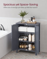 Songmics Home Dove Grey Floor Cabinet with 2 Adjustable Shelves image 2