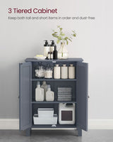Songmics Home Dove Grey Floor Cabinet with 2 Adjustable Shelves image 4