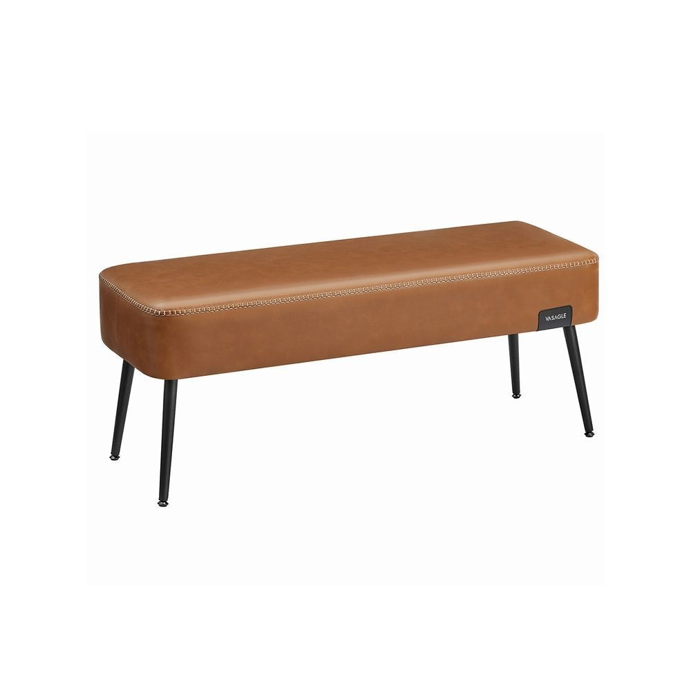 Songmics Home EKHO Collection Caramel Brown Synthetic Leather Bench