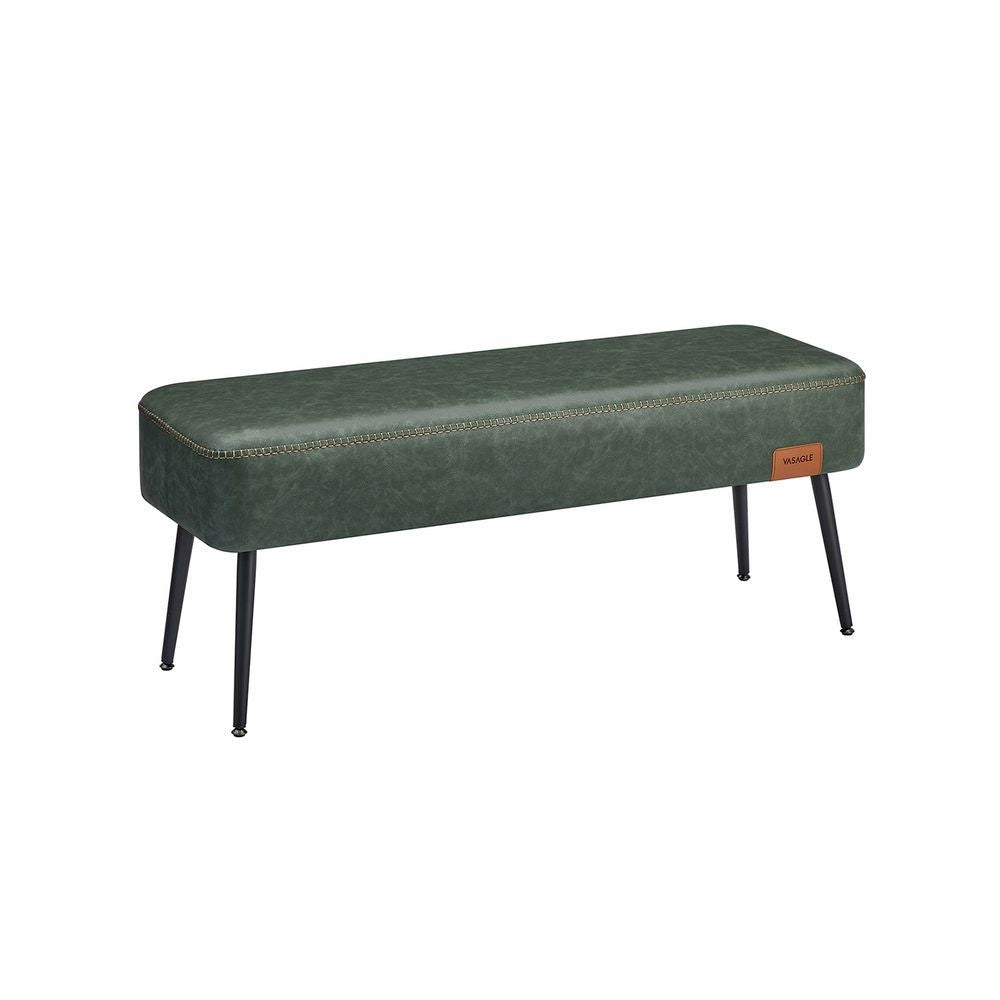 Songmics Home EKHO Collection Forest Green Synthetic Leather Bench