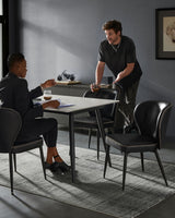 Songmics Home Mid-Century Modern Black Dining Chairs Set, 2-pk image 8