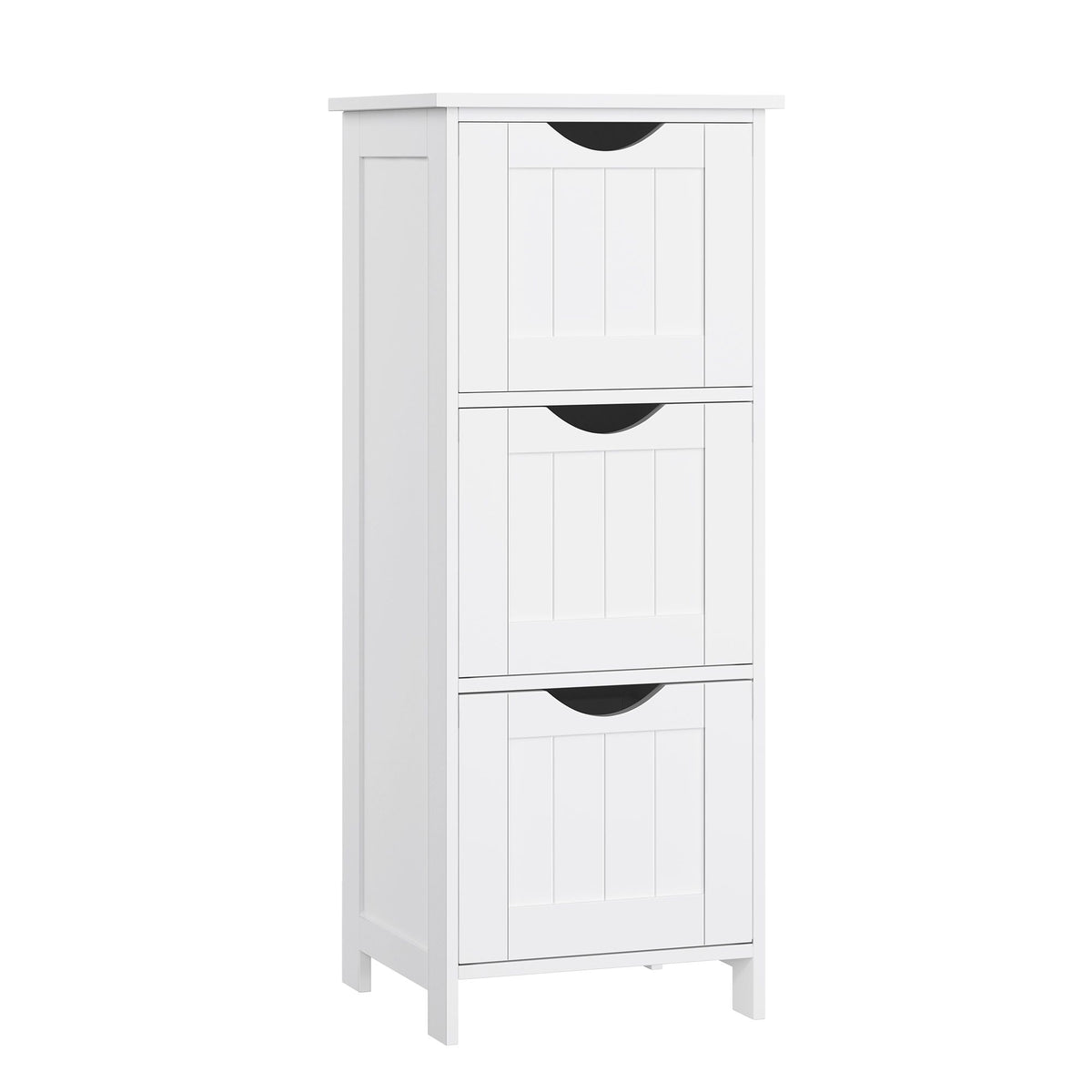 Songmics Home White Freestanding Cabinet with 3 Drawers