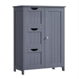 Songmics Home White Freestanding Cabinet with Drawers