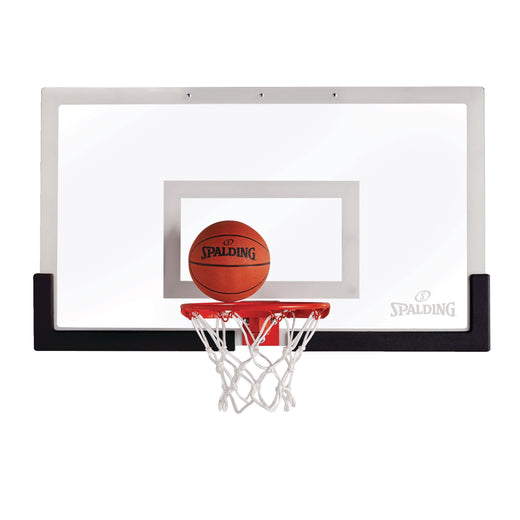 Spalding 180° Arena Slam Jam Pro Over-The-Door Mini Basketball Hoop & Net with Ball
