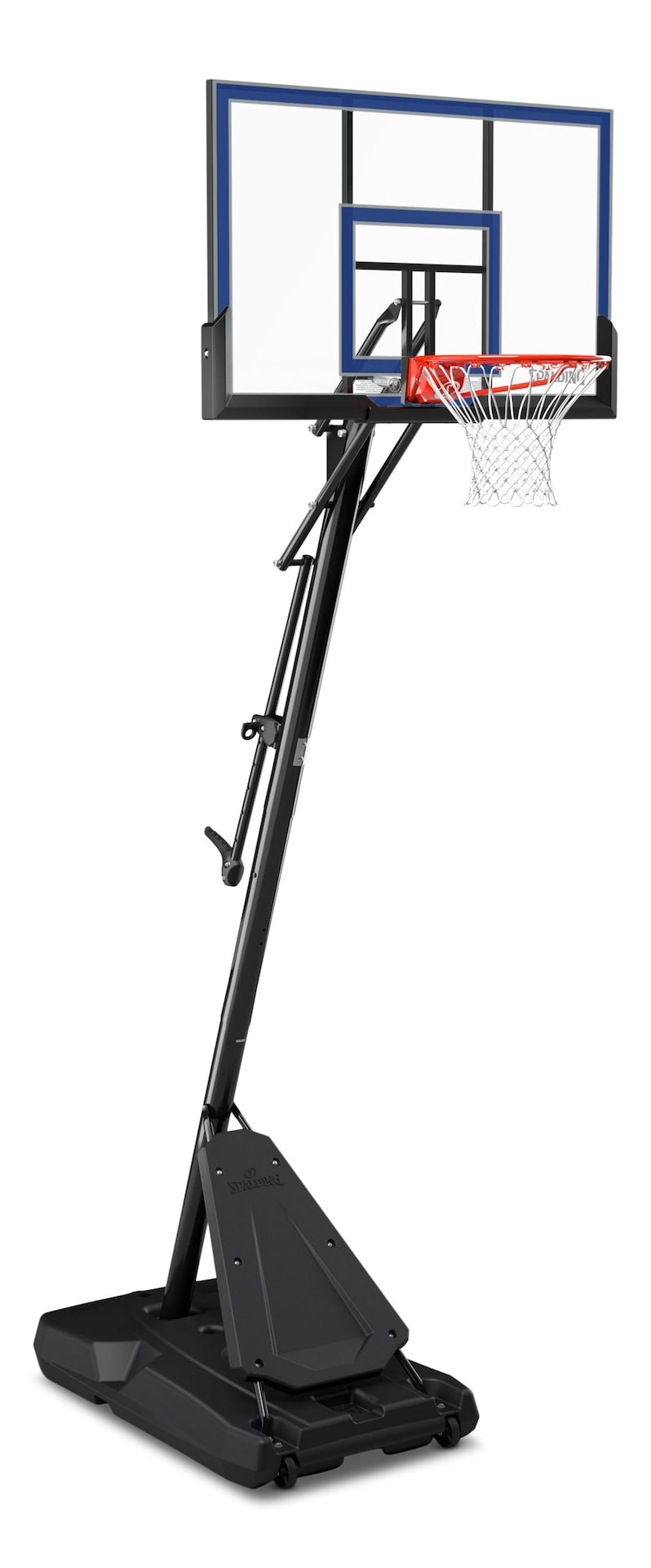 Spalding Hercules Acrylic Portable Adjustable Basketball Backboard, Hoop & Net System, 50-in