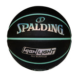Spalding Highlight Foil Basketball, Black/Mint, Size 7 image 2