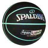 Spalding Highlight Foil Basketball, Black/Mint, Size 7 image 3