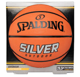 Spalding Silver Outdoor Rubber Basketball, Official Size 7 (29.5-in), Orange image 3