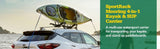 SportRack SR5514 Mooring 4-in-1 Stacker Roof Top Mount Kayak Rack, 36-in, 2-pc image 6