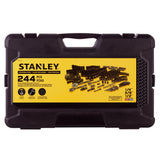 Stanley 244 Piece Black Chrome Socket Set