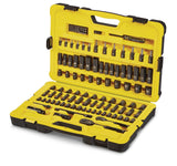 Stanley Professional Grade Black Chrome Socket Set, 122-pc, SAE/Metric