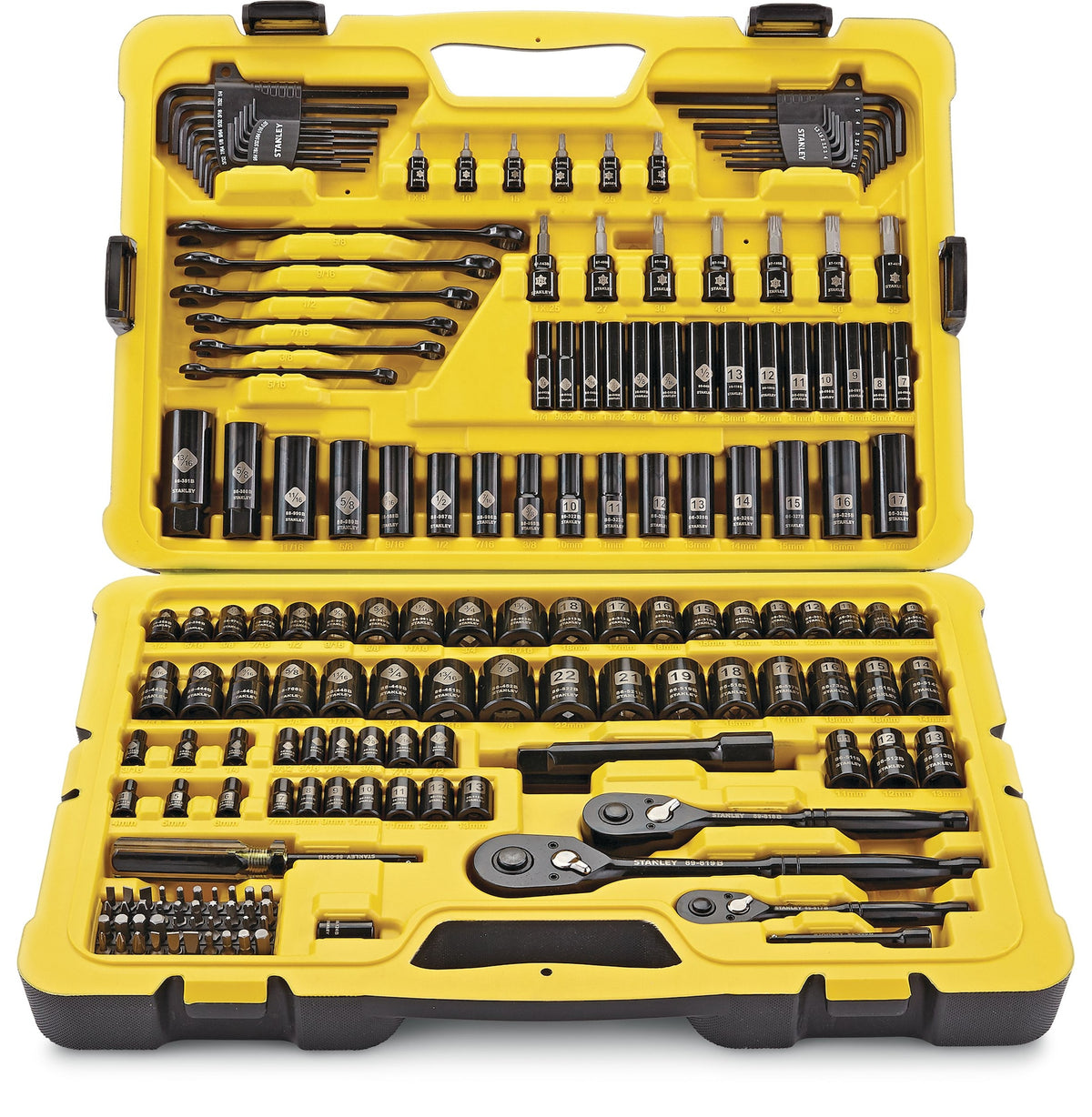 Stanley Professional Grade Black Chrome Socket Set, 183-pc, SAE/Metric